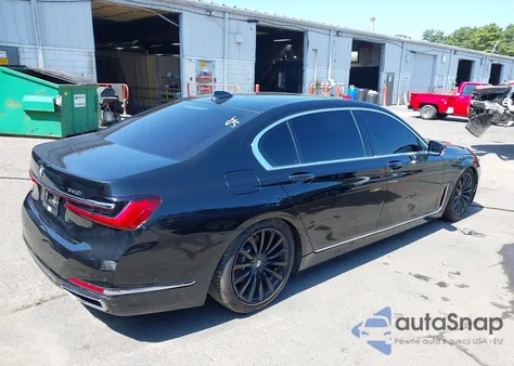 2020 BMW 740I xDrive z USA, uszkodzony, nr VIN WBA7T4C03LGF97293